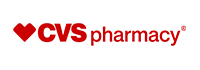 Red CVS Pharmacy logo in red